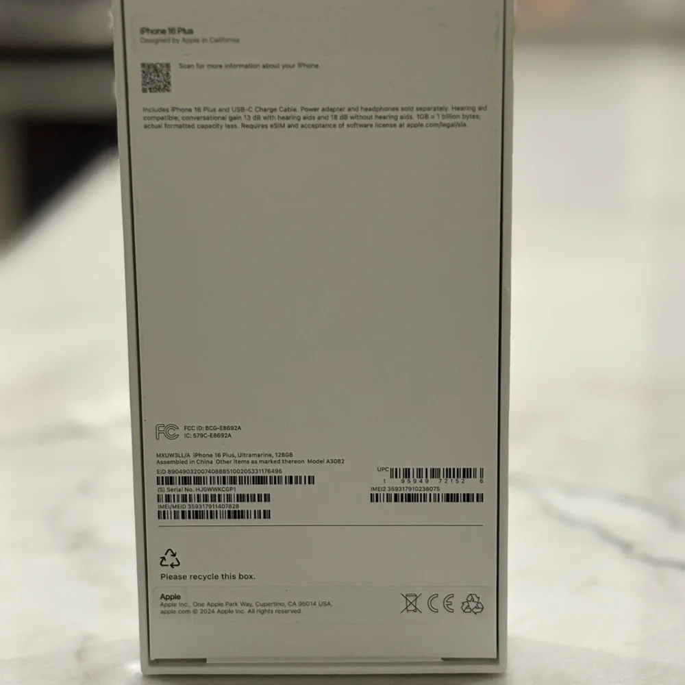 Apple iPhone BOXES ONLY AirPods Pro IPhone 16 plus Same Day Shipping 3 Total